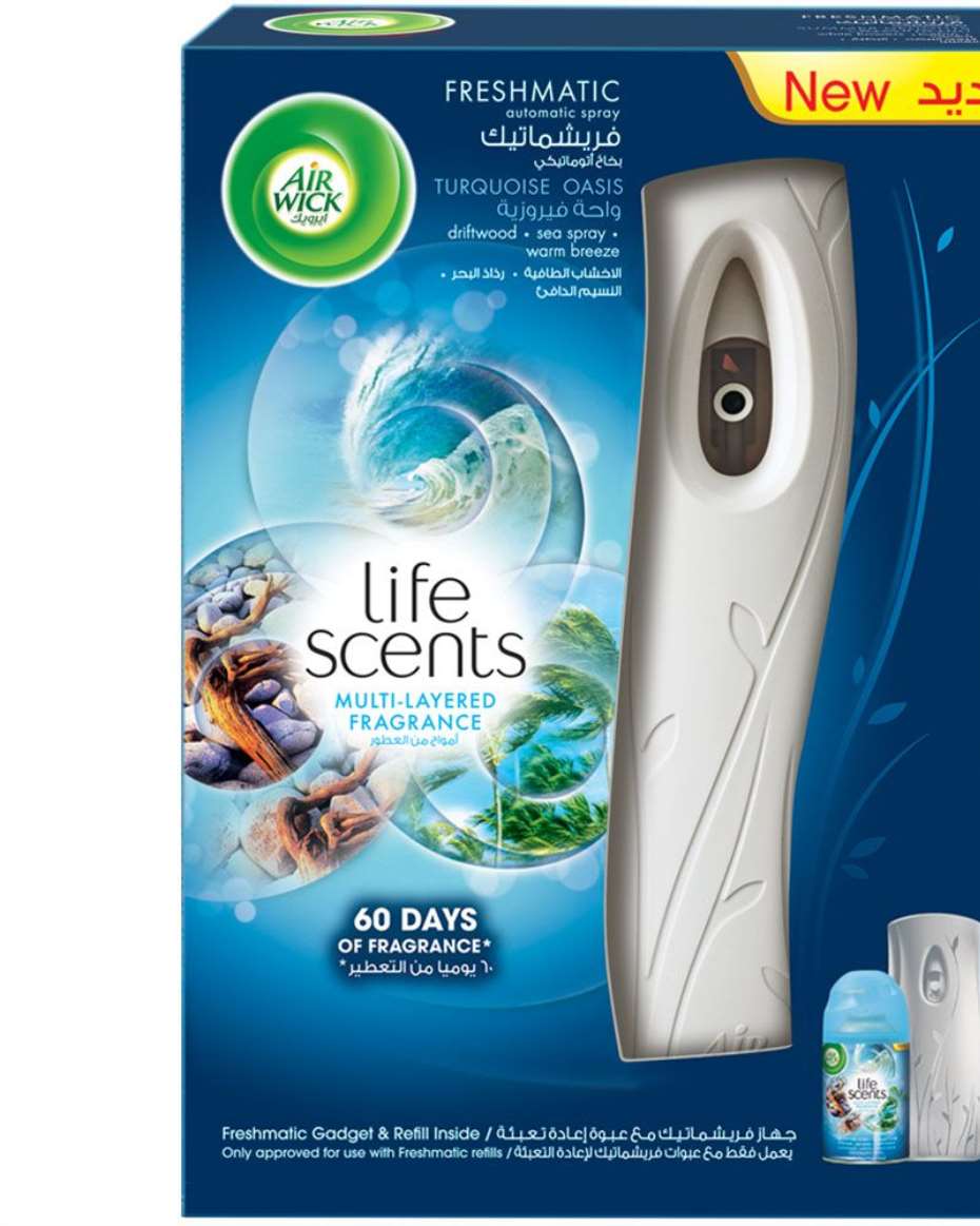 AIRWICK FRESHMATIC MACHINE LIFE SCENT (TURQUOISE OASIS)