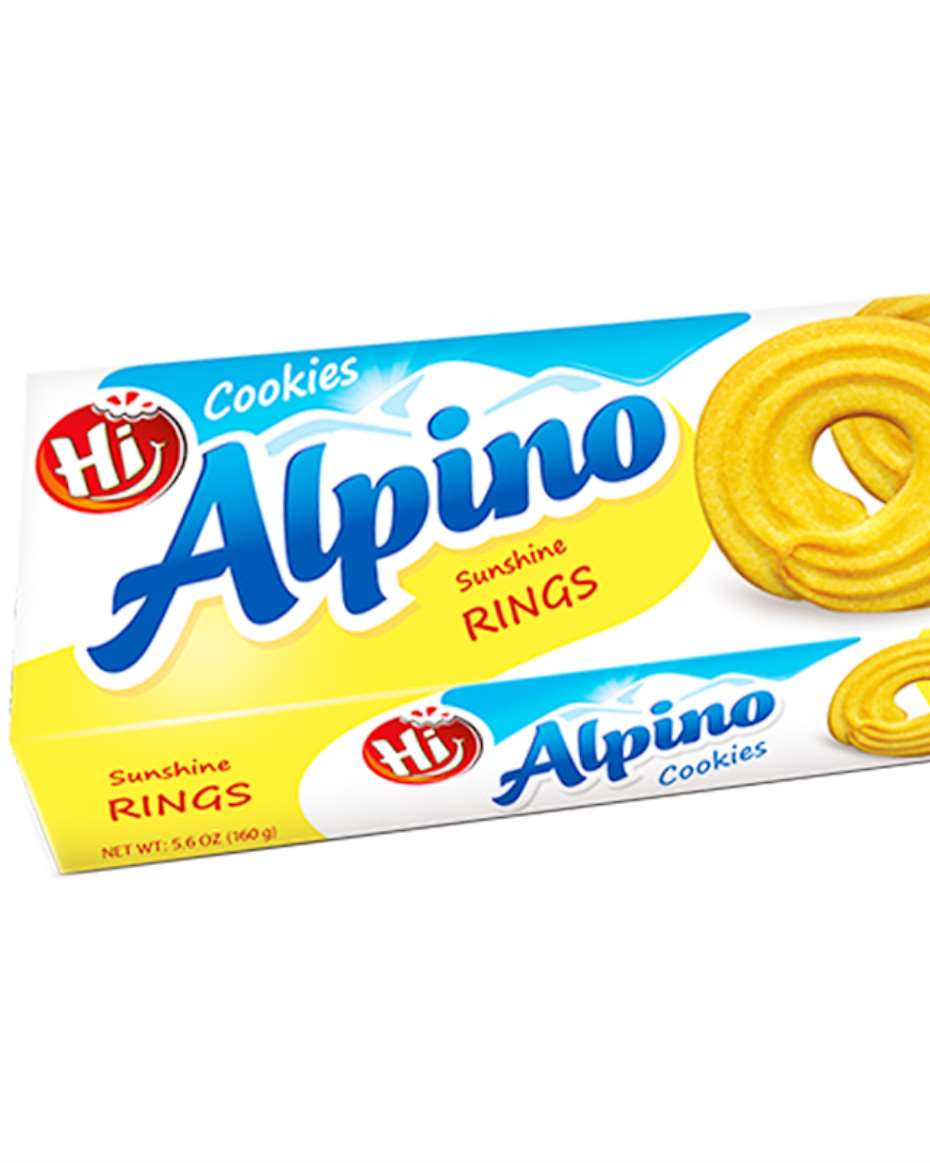 ALPINO SUNSHINE RINGS COOKIES 160G