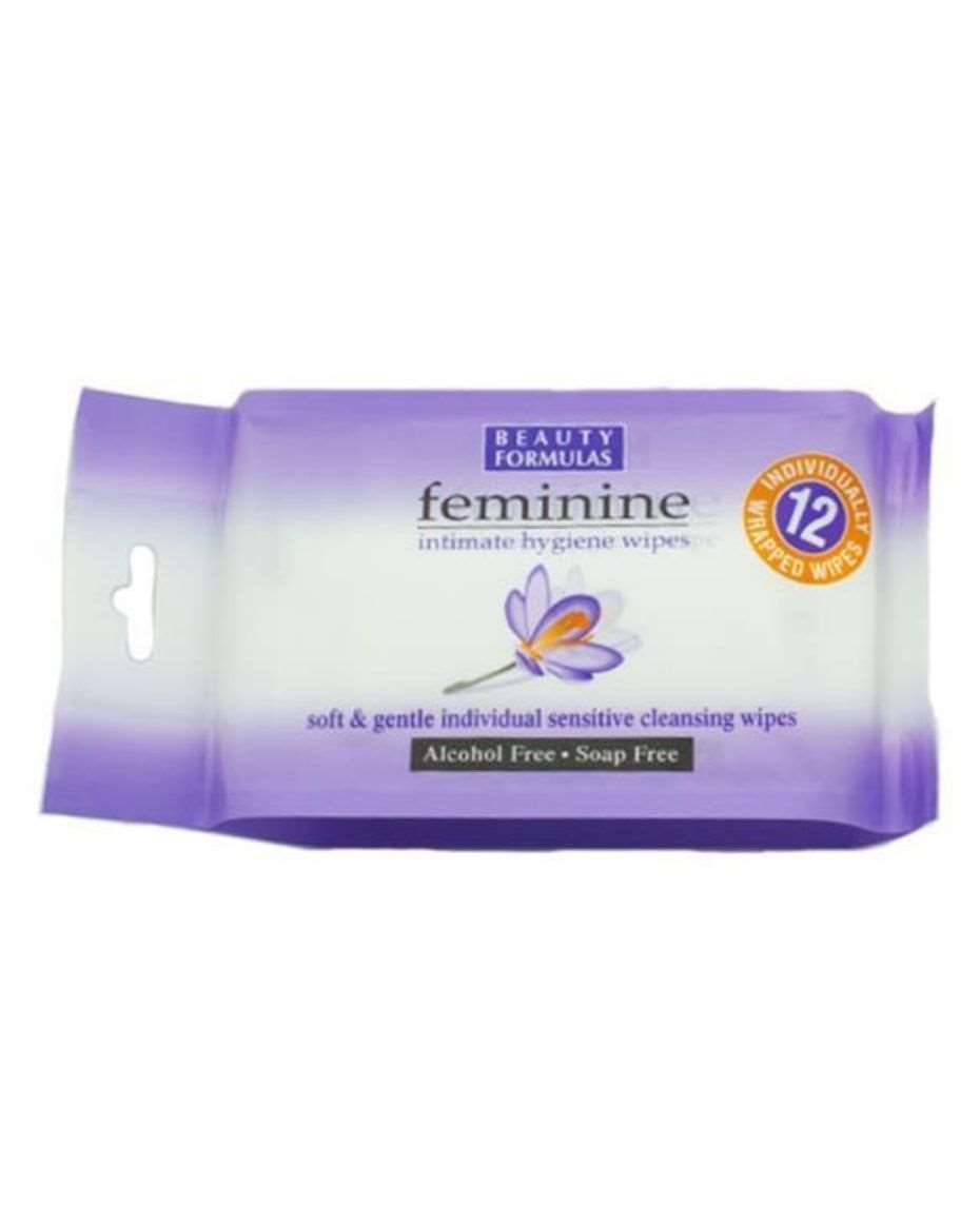 BEAUTY FORMULAS FEMININE INTIMATE HYGIENE WIPES X12