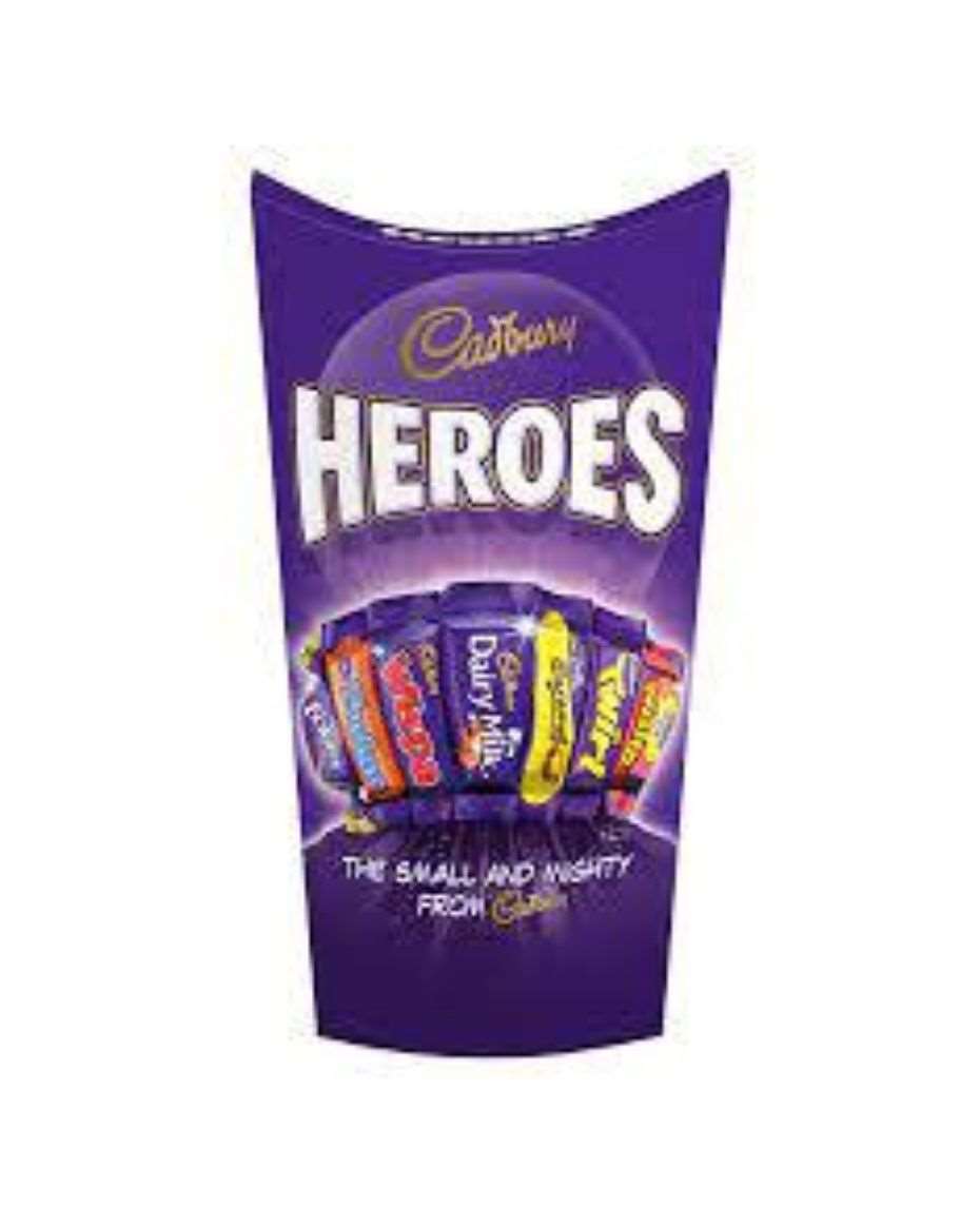 CADBURY HEROES PLASTIC 600G