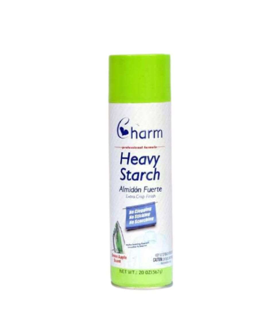 CHARM HEAVY HOLD SPRAY STARCH GREEN APPLE SCENT 567G