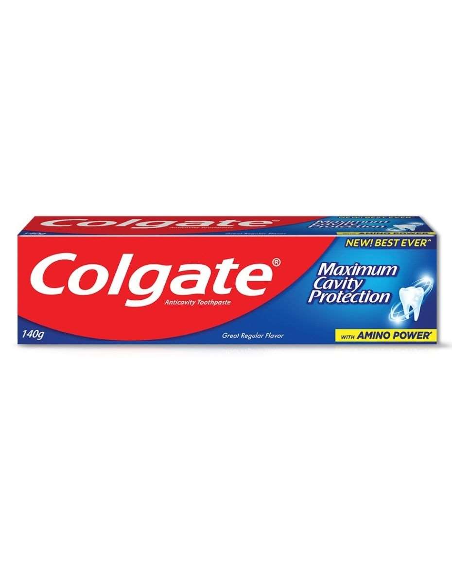 COLGATE TOOTHPASTE MAXIMUM CAVITY PROTECTION GEL 140G