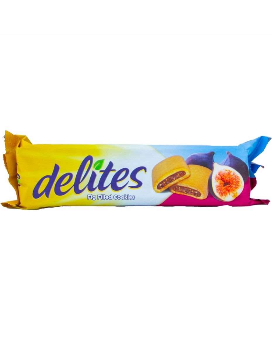 DELITES FIG FILLED COOKIES 120G