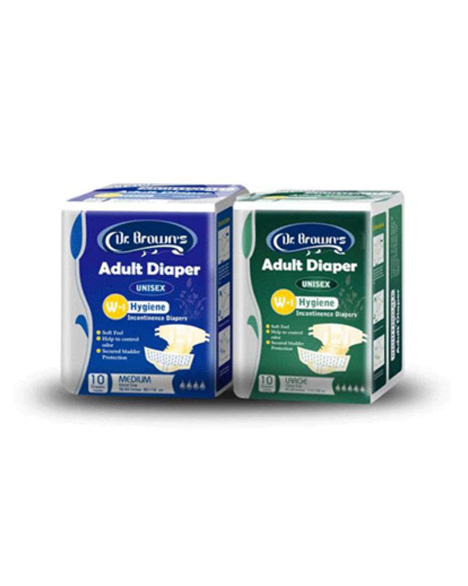 DR BROWN ADULT DIAPER XL X 10