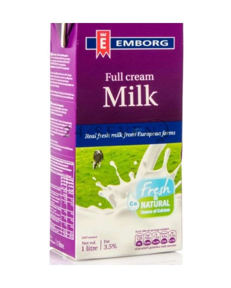 EMBORG FULL CREAM MILK 1LTR