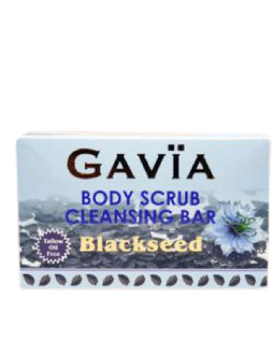 GAVIA BODY SCRUB CLEANSING BAR BLACKSEED 100G