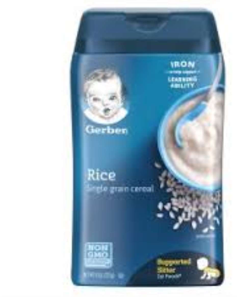 GERBER RICE CEREAL 454G