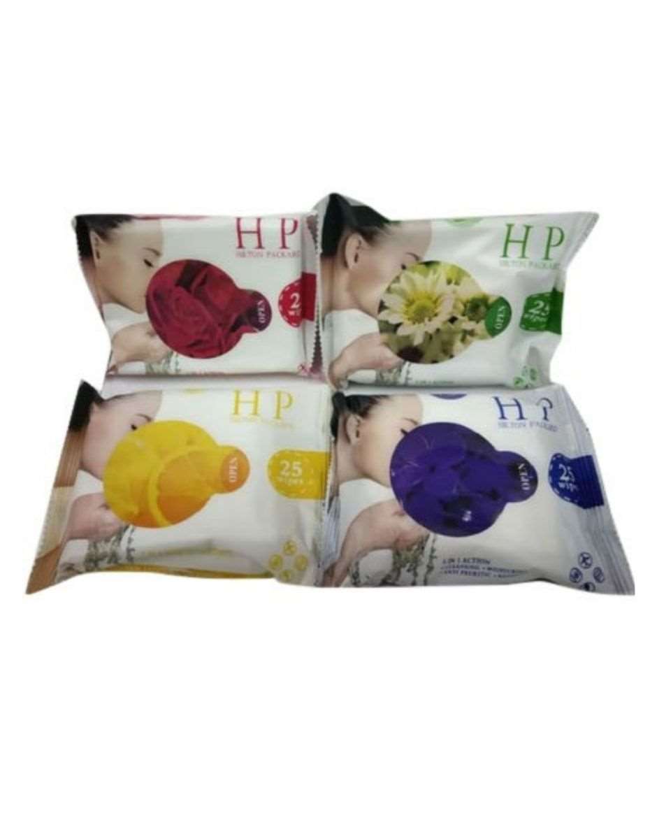 HP FACIAL WIPES X25PCS