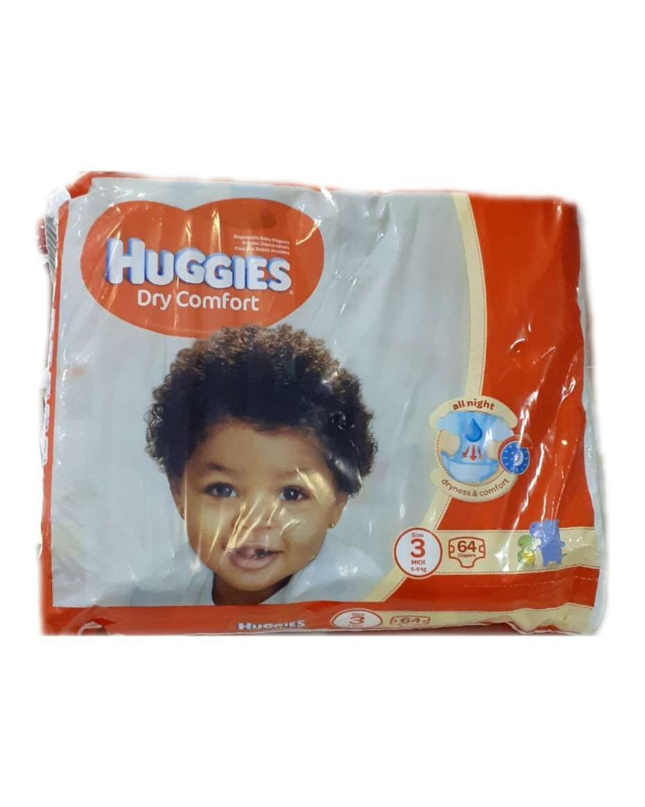 HUGGIES DRY COMFORT JUMBO 3 MIDI X64