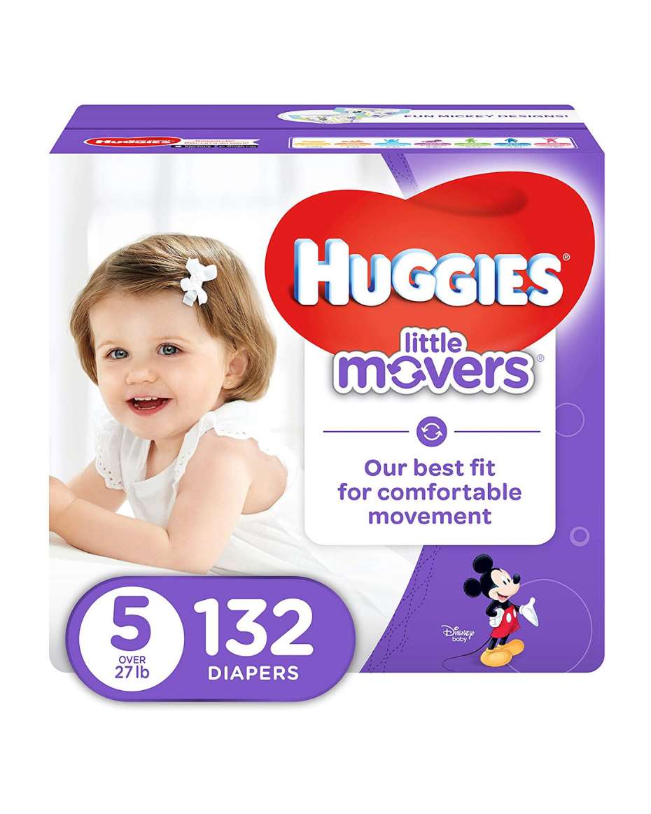 HUGGIES LITTLE MOVERS SIZE 5