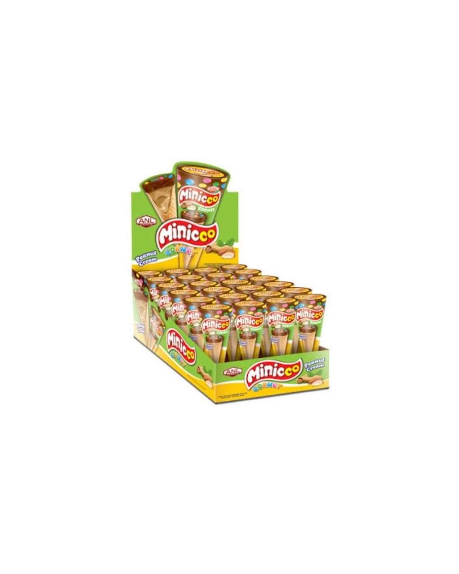 MINICCO CORNET PEANUT CREAM 25G