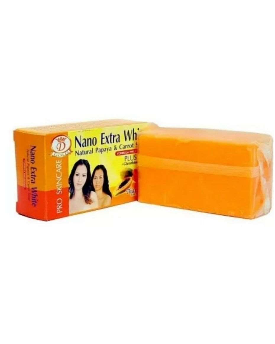 NANO EXTRA WHITE NATURAL PAPAYA & CARROT SOAP 160G