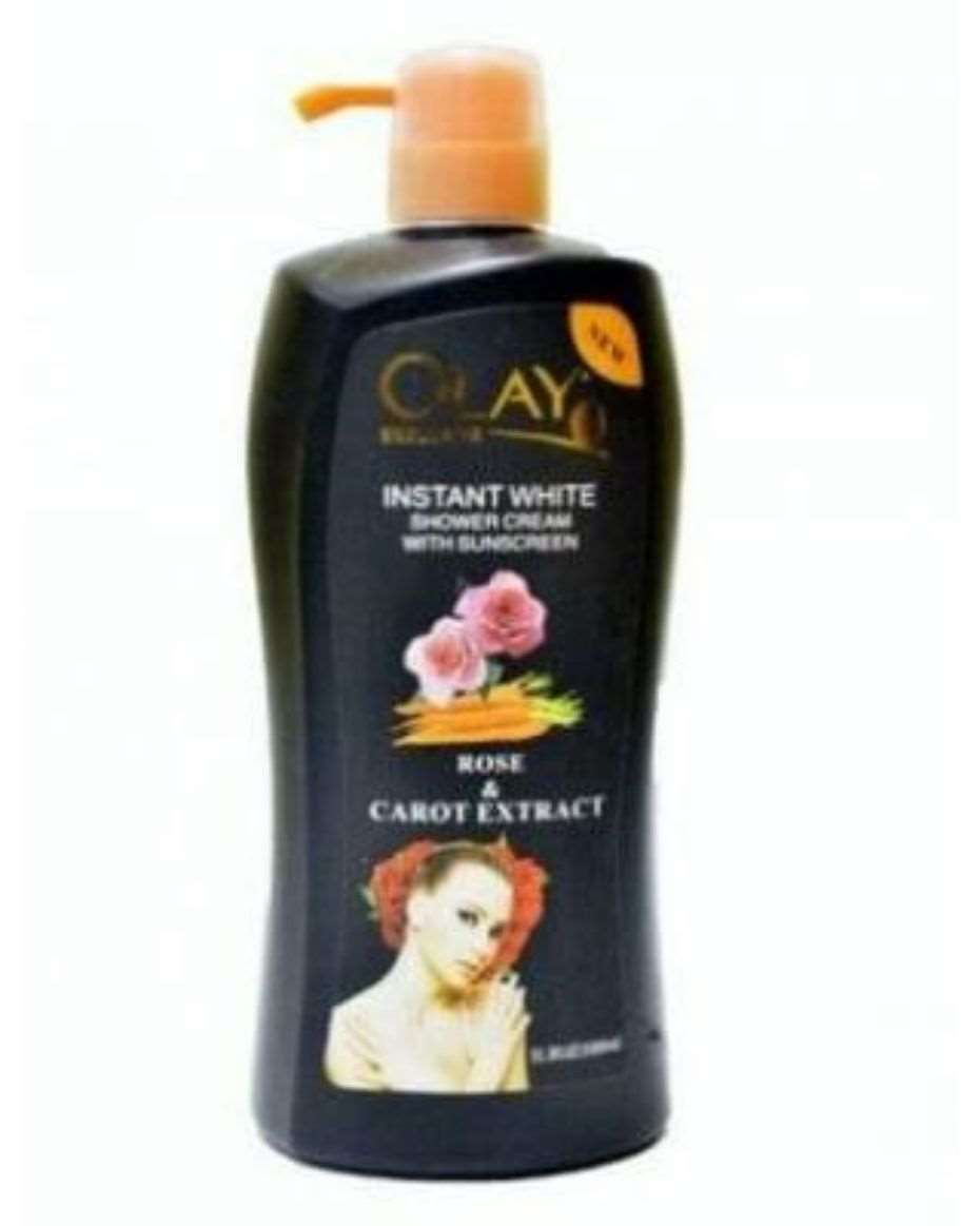 OLAY INSTANT WHITE SHOWER GEL ROSE & CARROT 1000ML