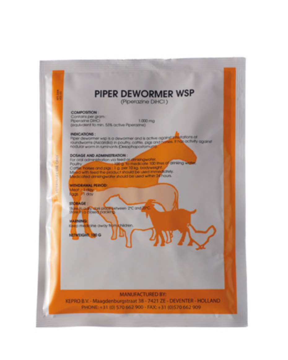 PIPER DEWORMER WSP 100G