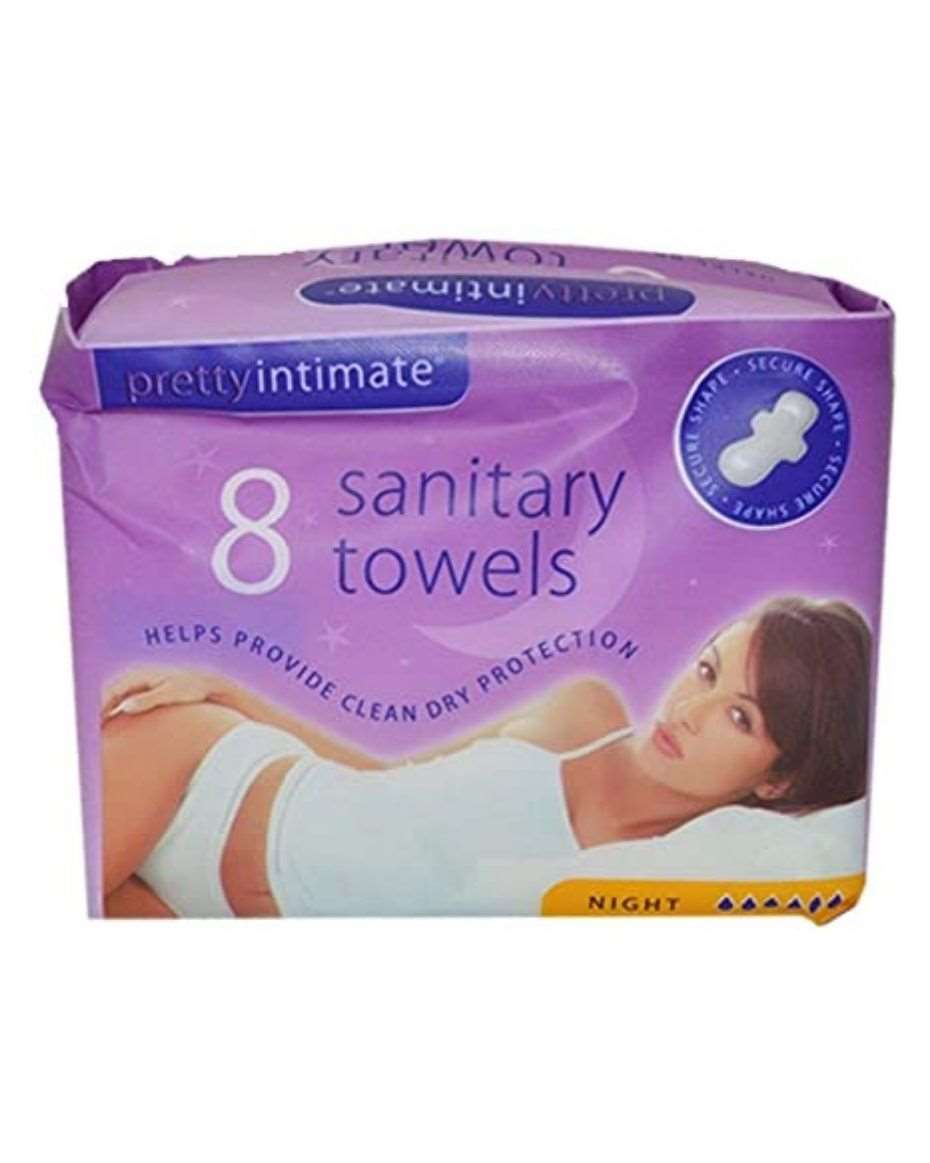 PRETTY INTIMATE 8 SANITARY TOWELS NIGHT