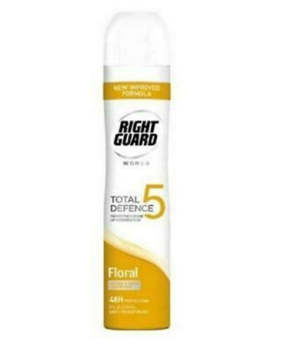 RIGHT GUARD TOTAL DEFENCE FLORAL SPRAY