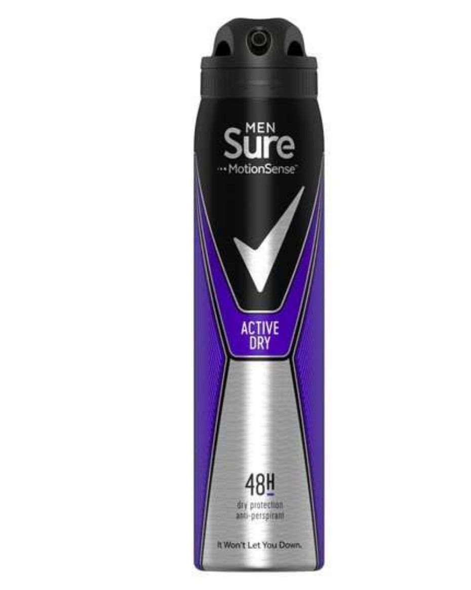 SURE MEN SPRAY ACTIVE DRY