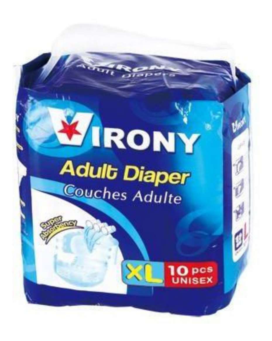 VIRONY ADULT DIAPER XTRA LARGE (XL)