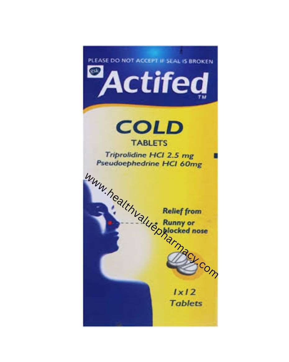 ACTIFED COLD TAB 1X12