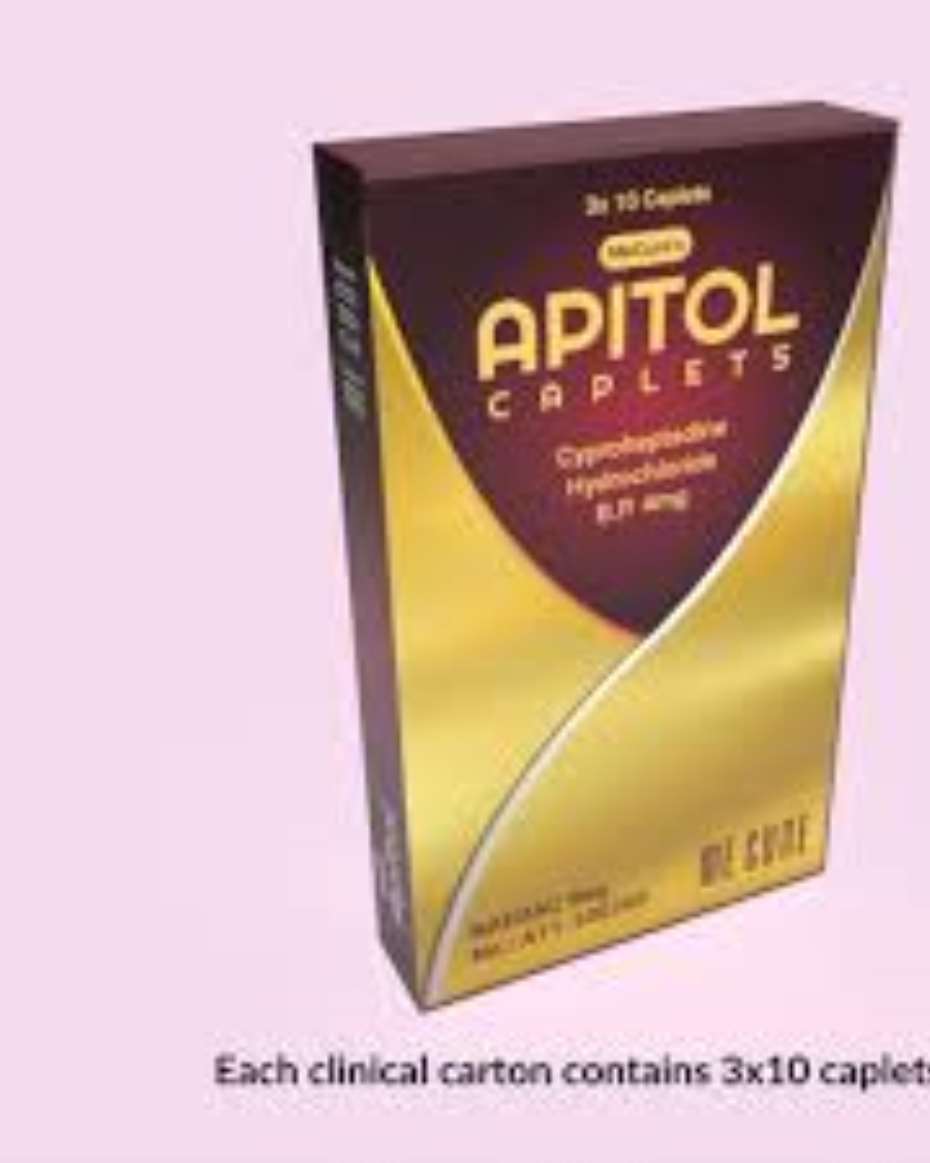 APITOL 3X10 CYPROHEPTADINE 4MG CAP