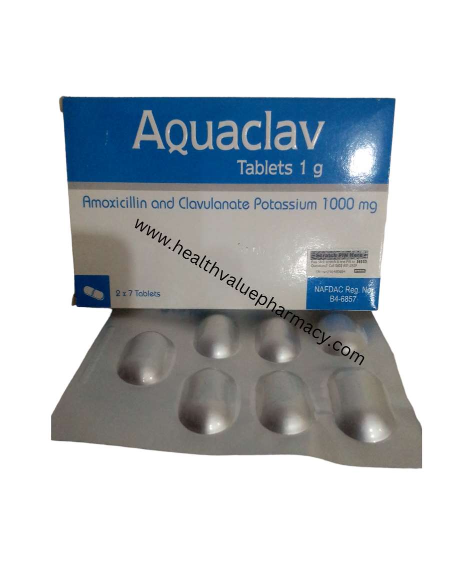 AQUACLAV 1G TAB AMOXICLAV 2X7