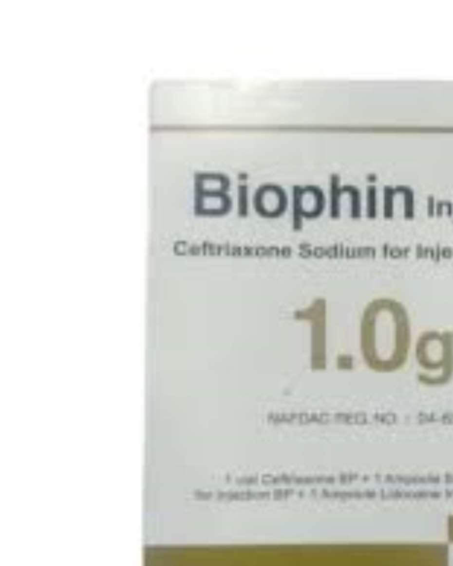 BIOPHIN INJ CEFTRIAXONE 1G