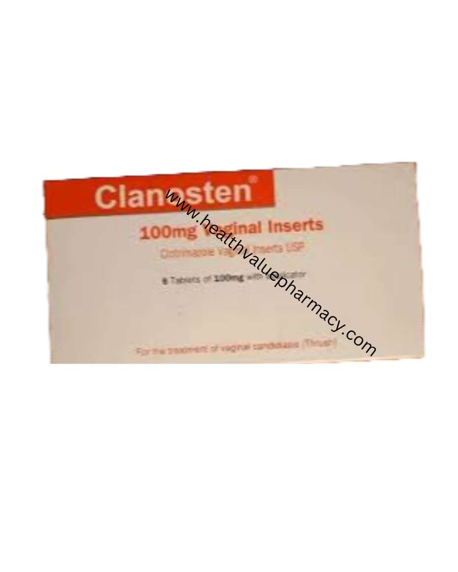 CLANOSTEN 100MG VAGINAL INSERT