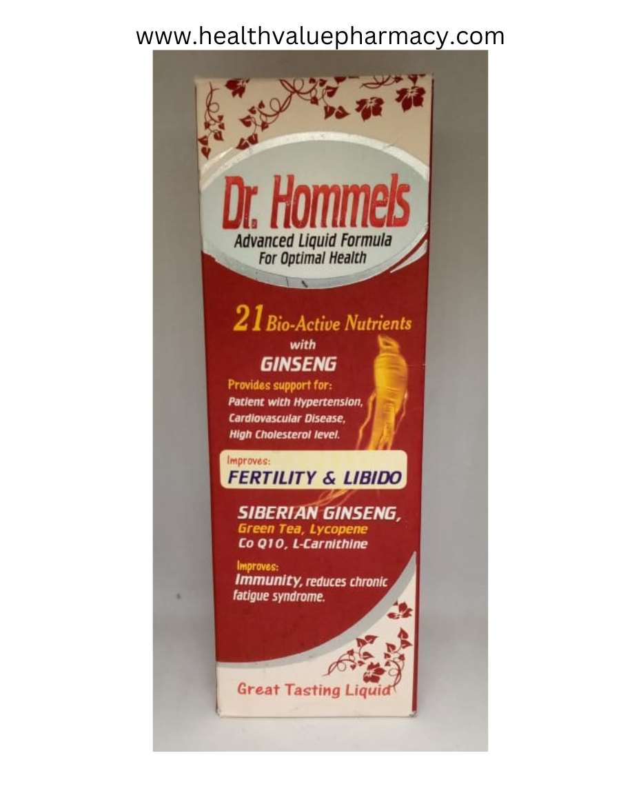 DR HOMMELS WITH GINSENG SYRUP 200ML