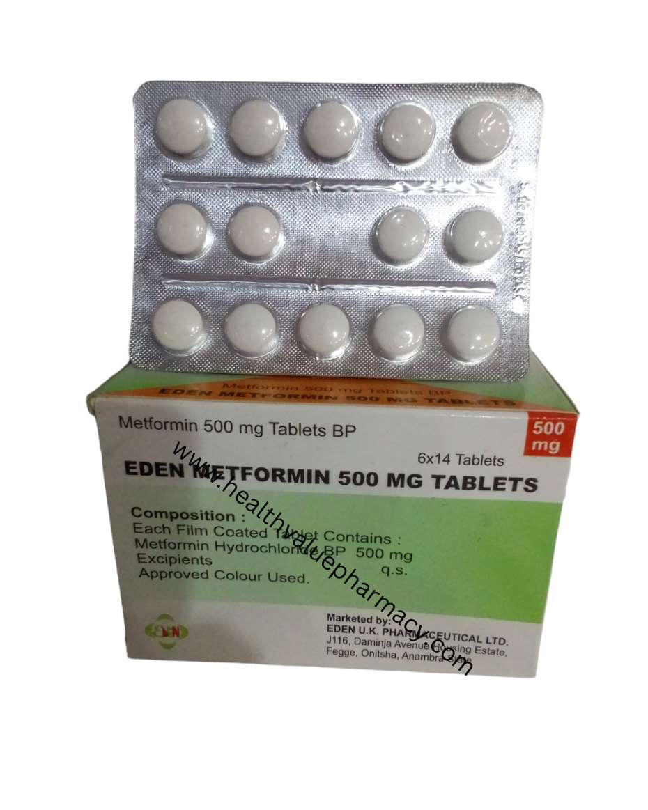 EDEN METFORMIN 500MG TAB - HEALTH VALUE PHARMACY