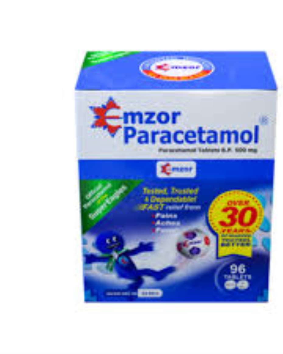 EMZOR PARACETAMOL 500MG TAB 8X12