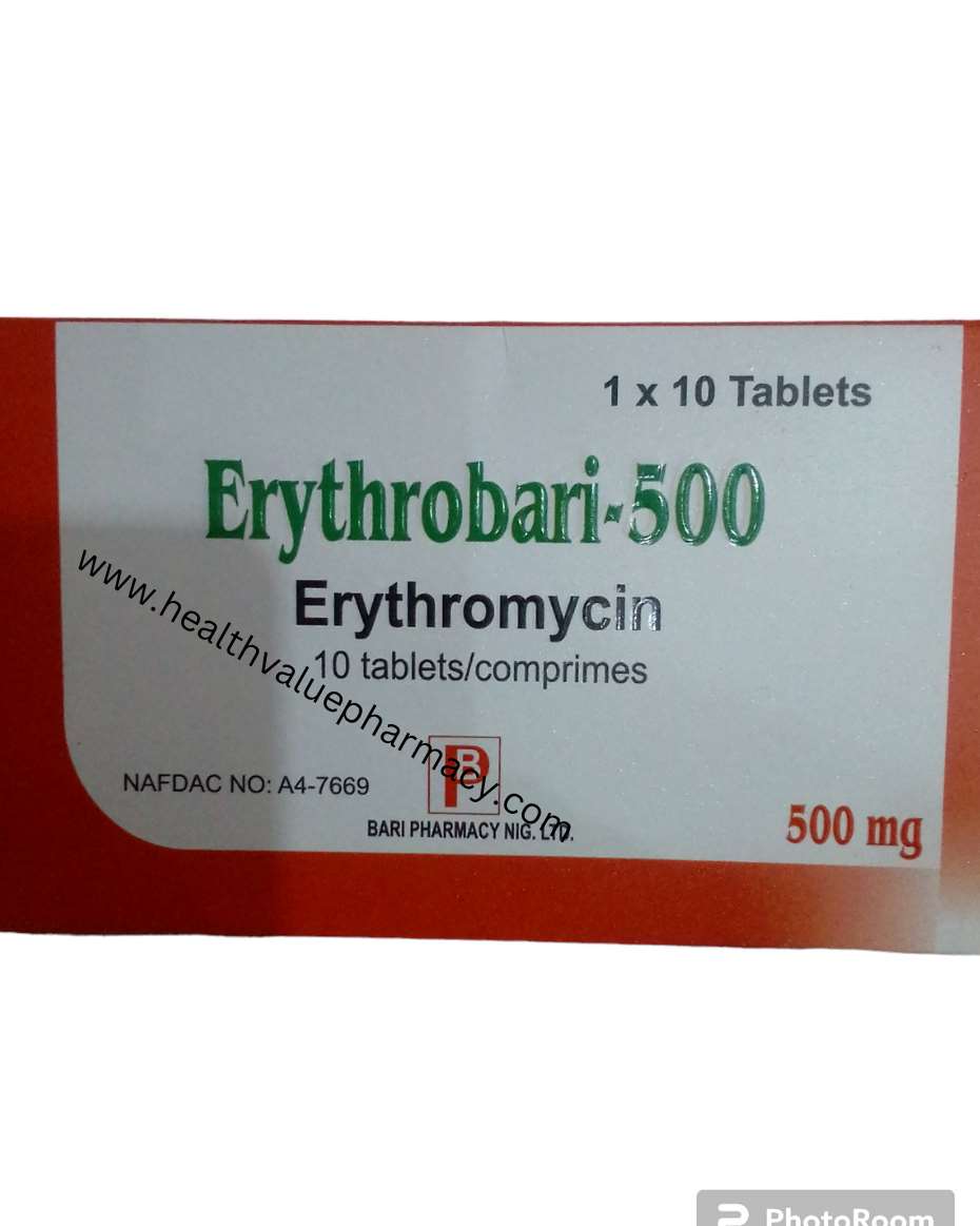 ERYTHROBARI-500 ERYTHROMYCIN TAB