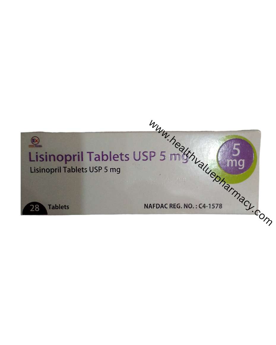 EXXON LISINOPRIL TAB 5MG