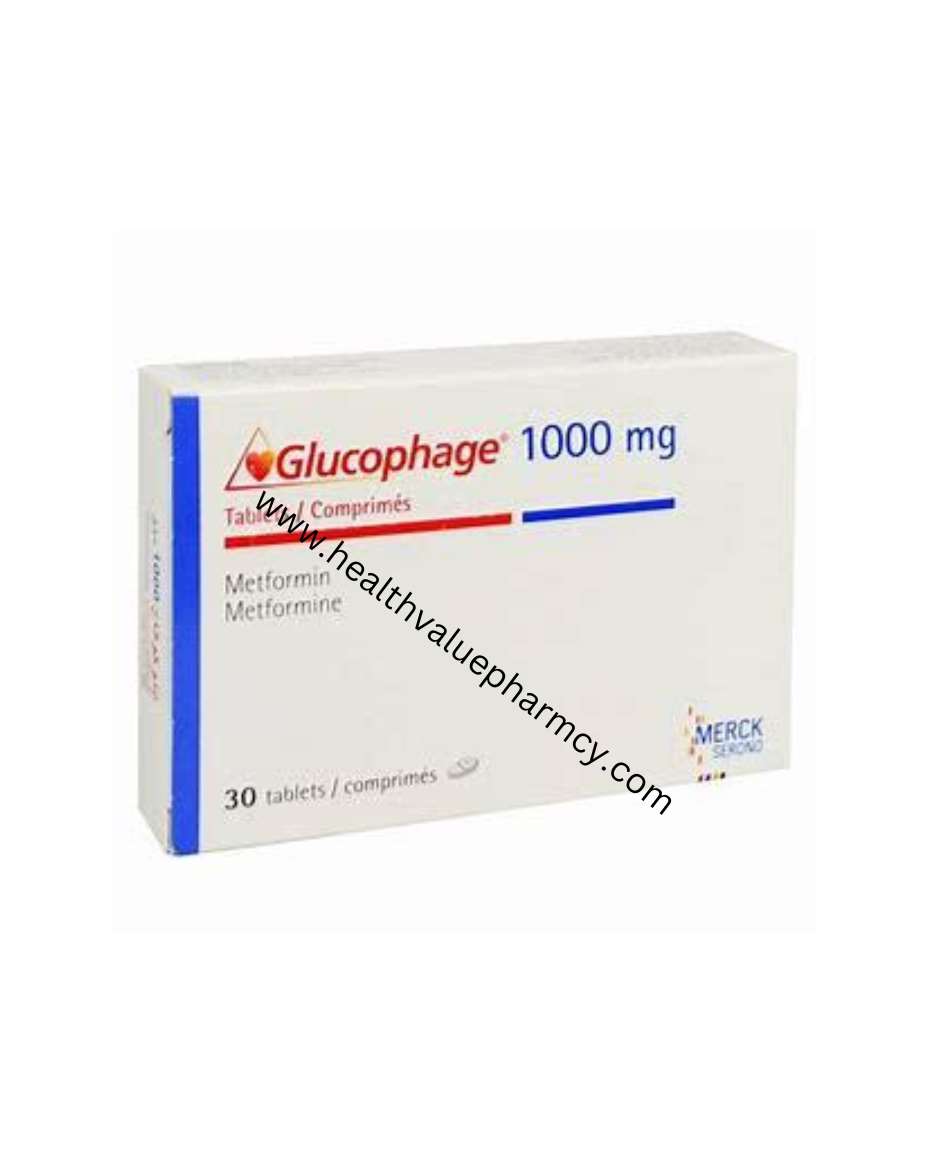 GLUCOPHAGE 1000MG 2X15 METFORMIN