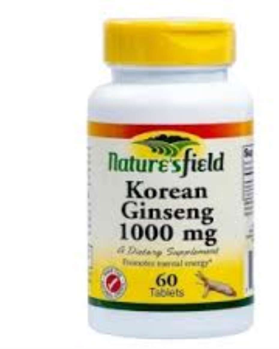 KOREAN GINSENG 1000MG X60 NATURE FIELD