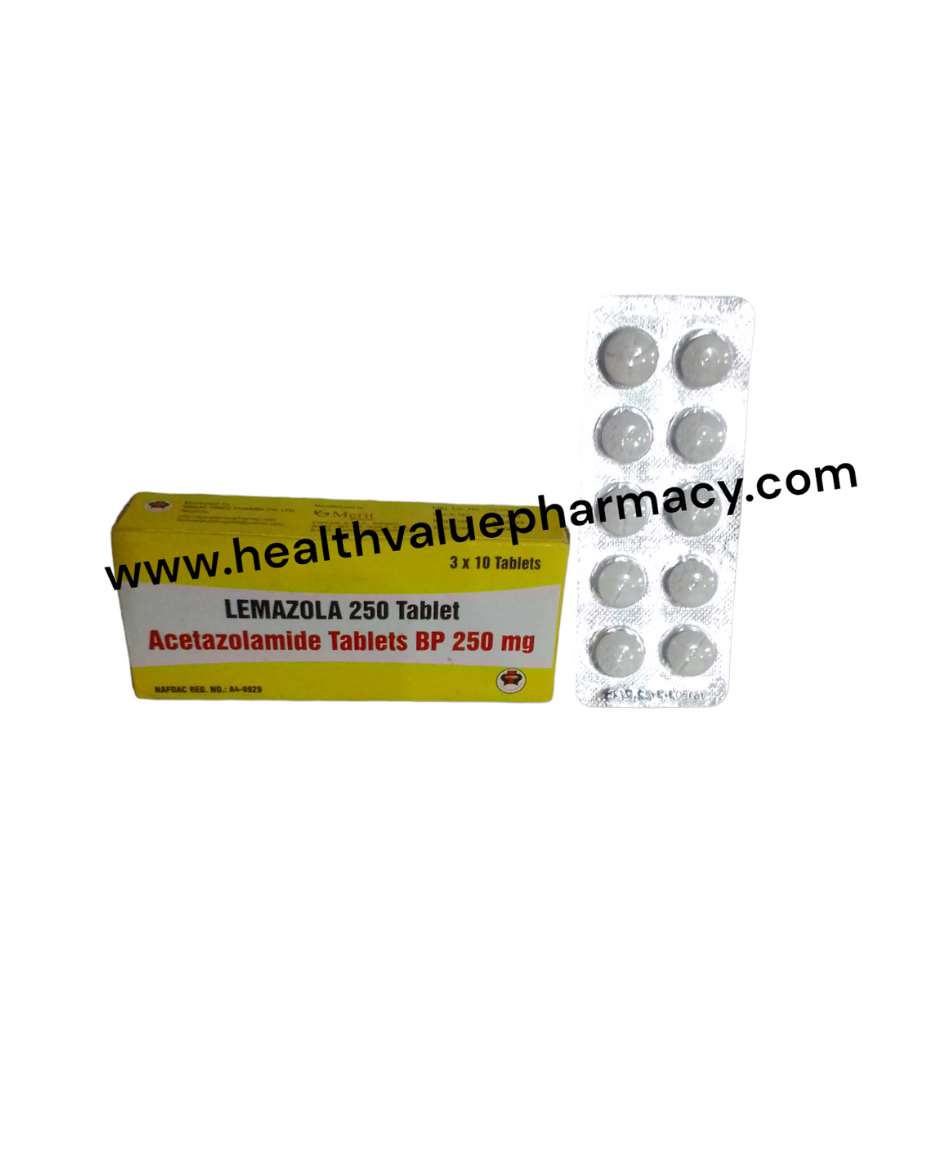 LEMAZOLA ACETAZOLAMIDE TAB 250MG 3X10