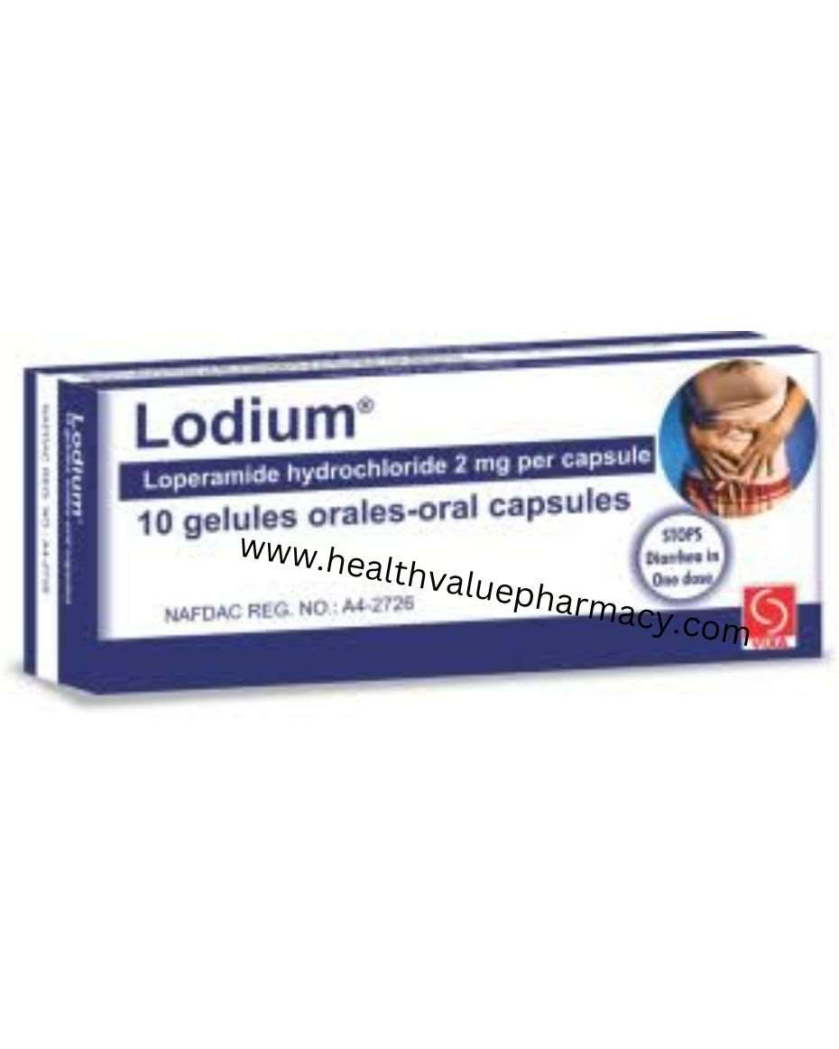 LODIUM LOPERAMIDE CAP 2MG 1X10