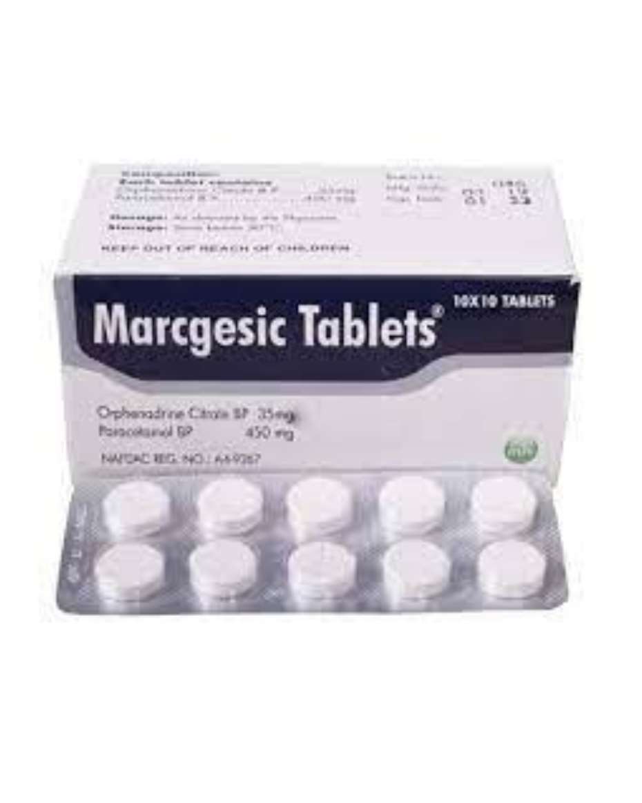 MARCGESIC TAB 2X10 ORPHENADRINE / PARACETAMOL