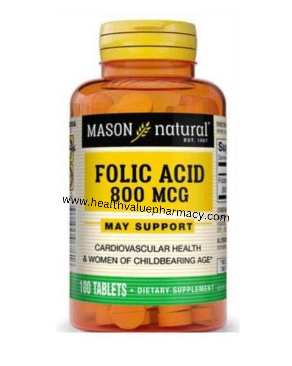 MASON NATURAL FOLIC ACID 800MG