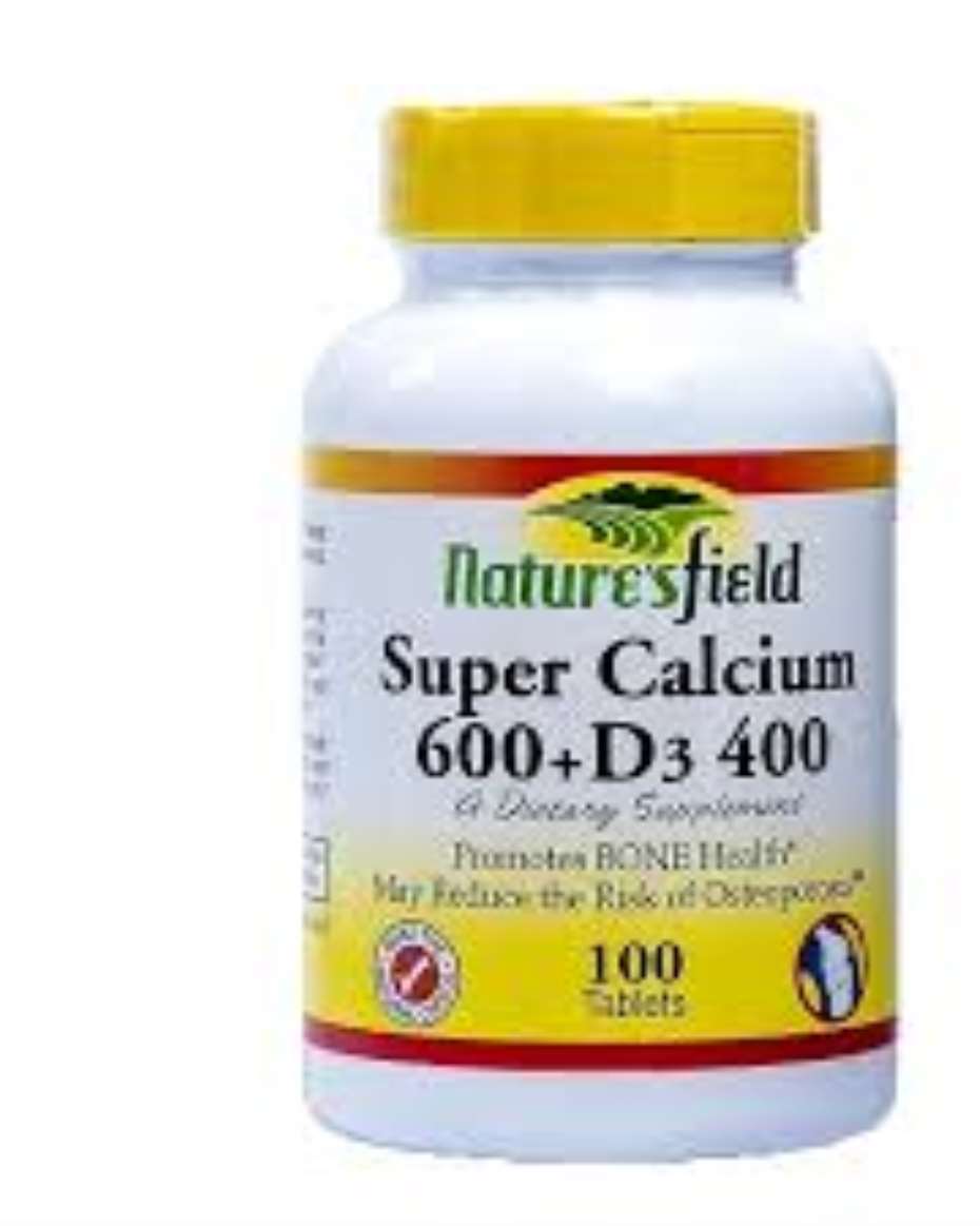 NAT FIELD SUPER CALCIUM 600+D3 400 X30