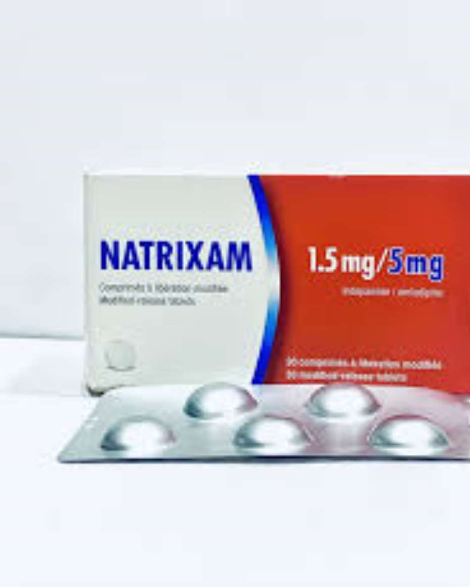 NATRIXAM 1.5MG/5MG 6X5 AMLODIPINE / INDAPAMIDE