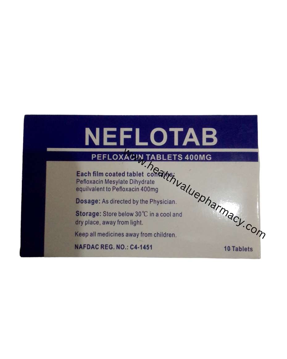 NEFLOTAB PEFLOXACIN TAB 400MG