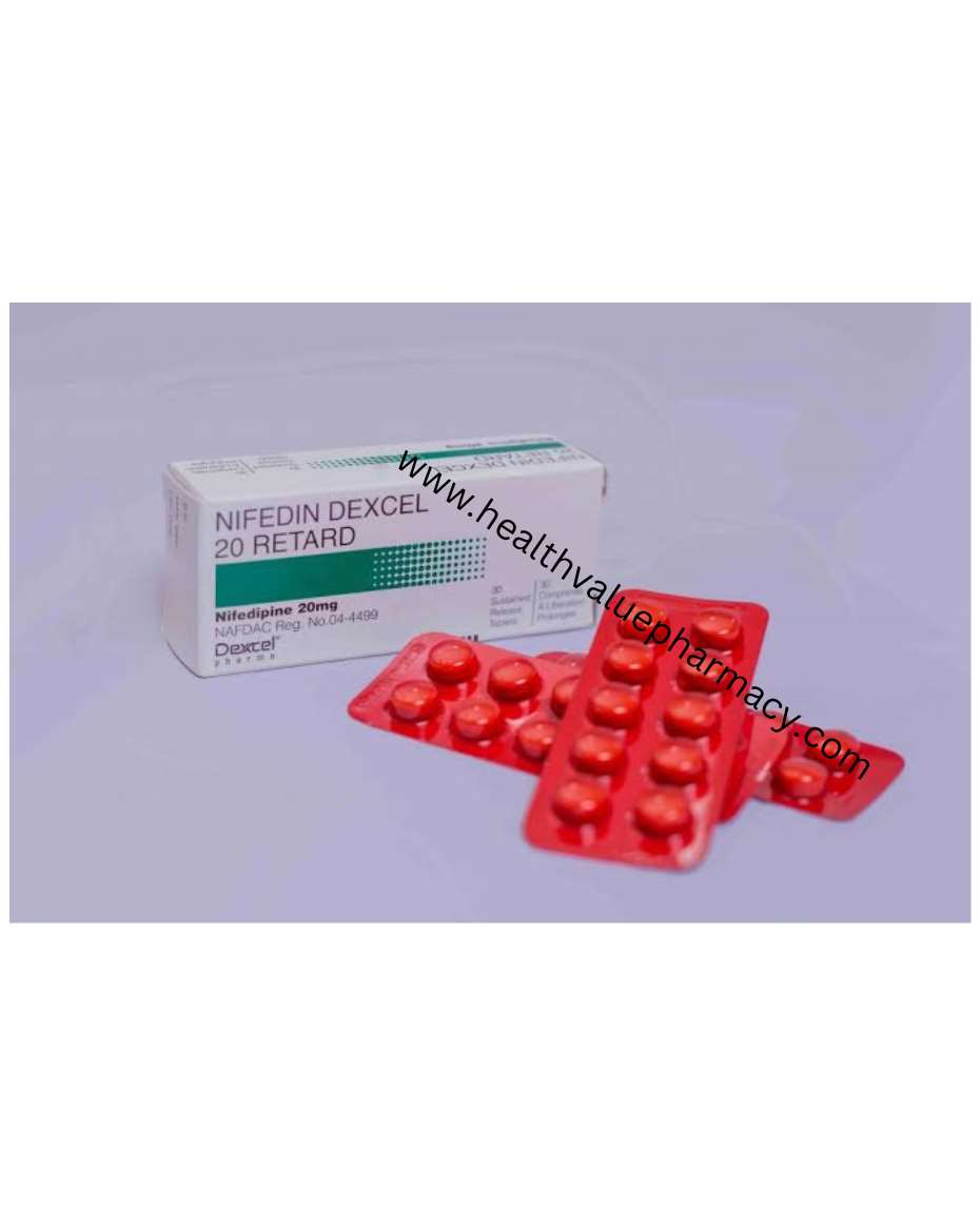 NIFEDIN DEXCEL 3X10 20MG NIFEDIPINE