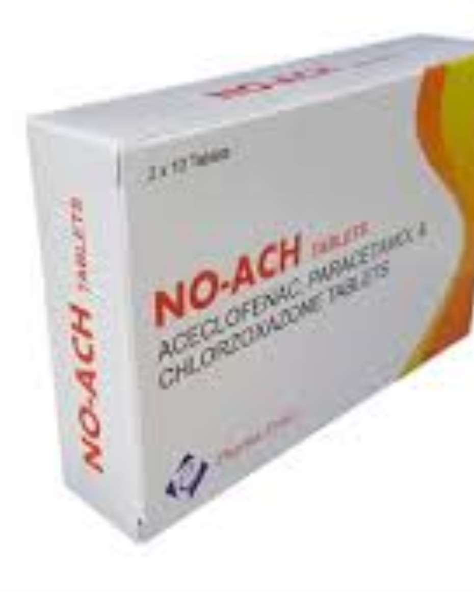 NO-ACH TAB 2X10 ACECLOFENAC /PARACETAMOL / CHLORZOXAZONE