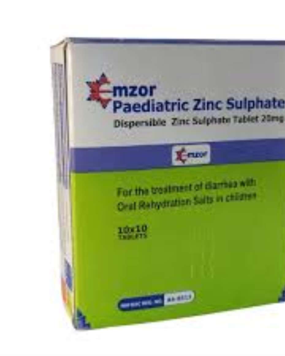 PAEDIATRIC ZINC SULPHATE (EMZOR) 10X10  20MG