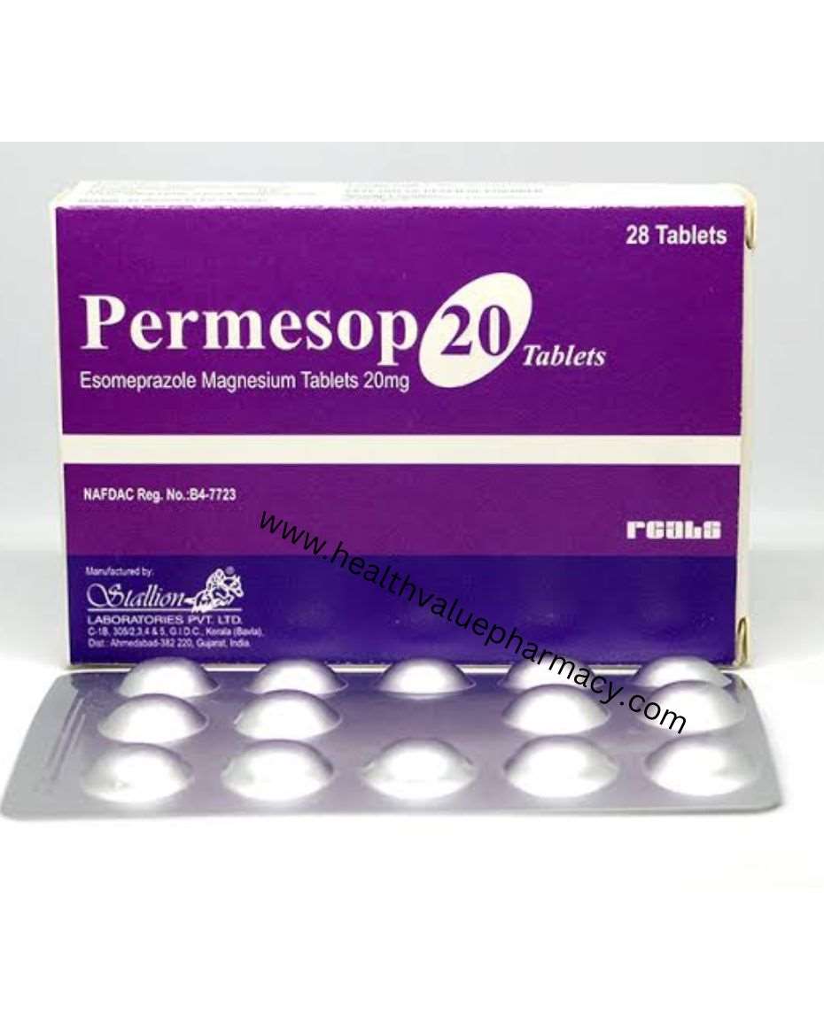 PERMESOP 4X7 ESOMEPRAZOLE 20MG TAB