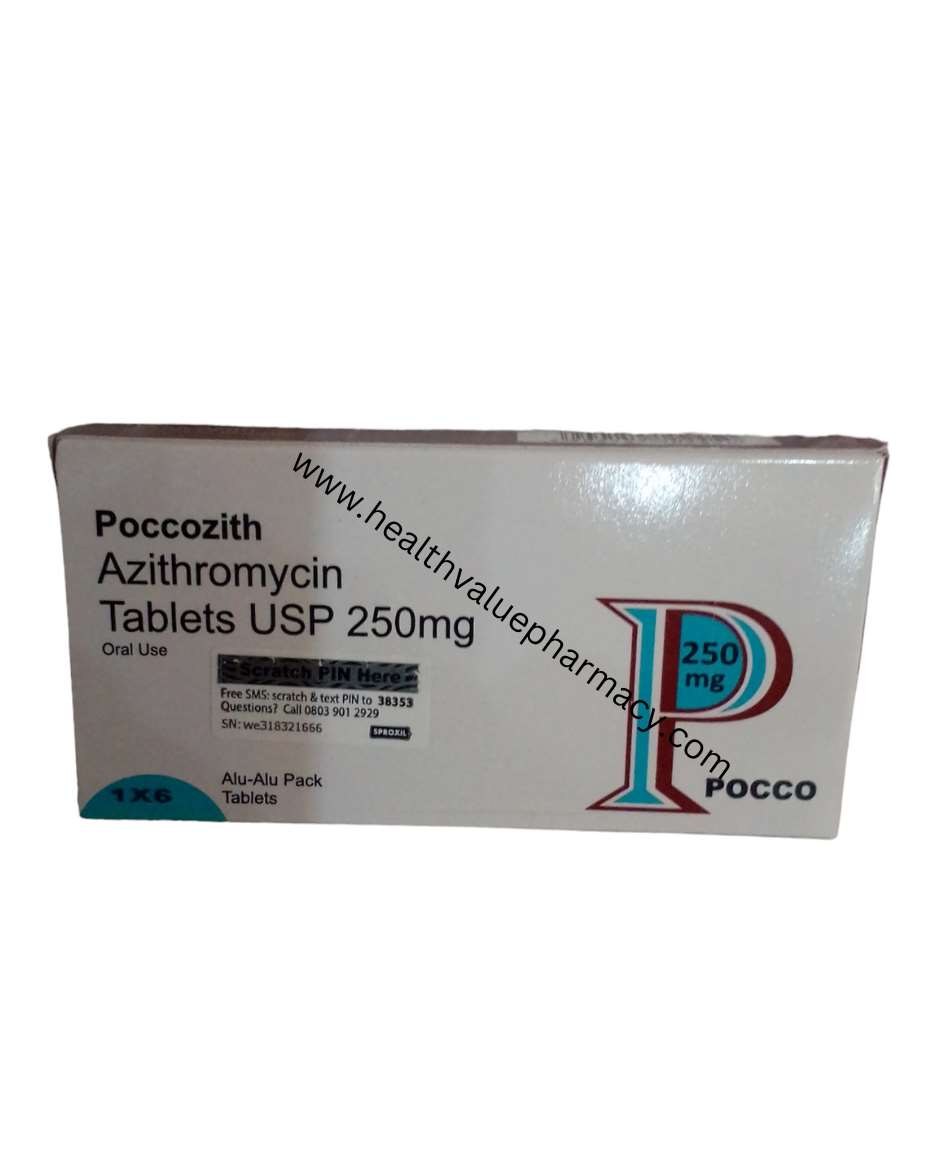 POCCOZITH AZITHROMYCIN 250MG TAB