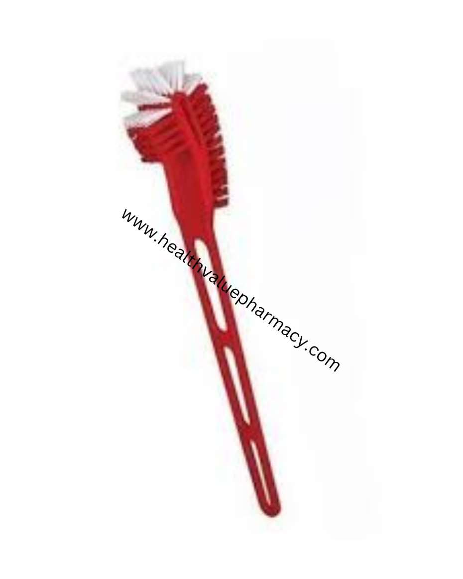 RED AND WHITE TOILET BRUSH