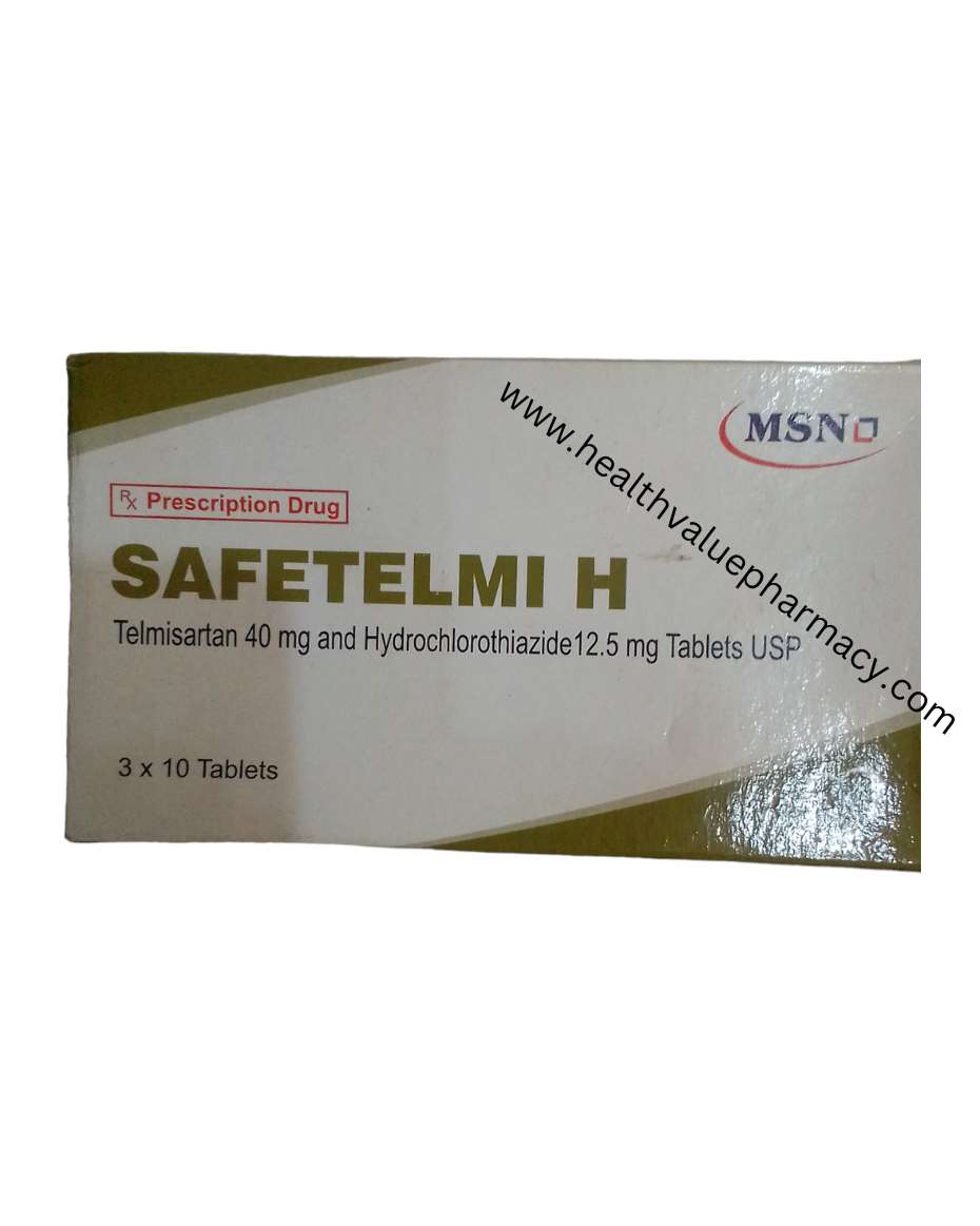 SAFETELMI H 40MG/12.5MG TAB TELMISARTAN / HYDROCHLOROTHIAZIDE 3X10