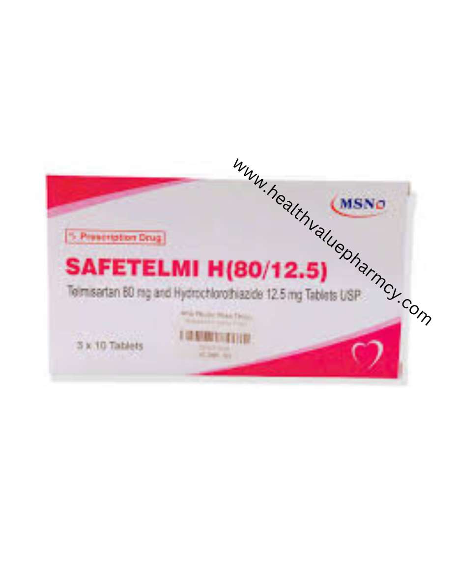 SAFETELMI H 80MG/12.5MG TAB TELMISARTAN / HYDROCHLOROTHIAZIDE 3X10