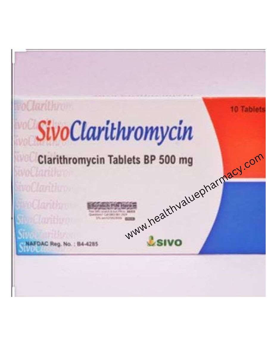 SIVO CLARITHROMYCIN 500MG 1X10